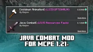 JAVA Combat Mod for MCPE 1.21+ | [Critical Hits & Java Animations]
