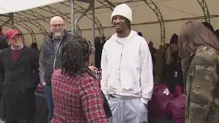 Jayden Daniels attends Commanders