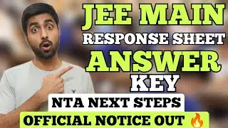 JEE Main Results Response Sheet Answer Key Important NTA Updates 2026 😱