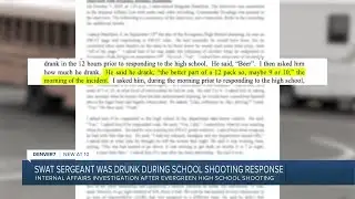 Jefferson County SWAT sergeant was drunk during Evergreen High School shooting response, docs show
