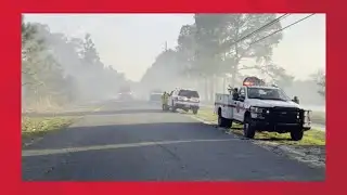 JFRD working brush fire on Jacksonville