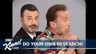 Jimmy Kimmel Saves a Choking Arnold Schwarzenegger