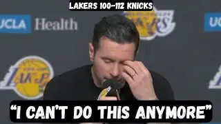 JJ Redick GOES OFF on his team after loss - Postgame Interview - Lakers vs Knicks