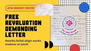 JNTUH:Free Revaluation demanding by Btech Students 2021 || Malpractice,0marks,failed Students Letter