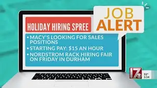Job alert: holiday hiring spree