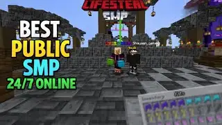 🔥Join Best Lifesteal Public Smp Server For Minecraft 🖌️ | Java + PE | 24/7 Online 👍