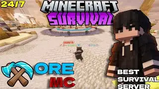 Join Best Survival ORE MC || Server For Minecraft  Java + PE | 24/7 Online | Free To Join