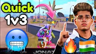 🇮🇳Jonathan quick 1v3 🥶 Teammate Shocked 😱