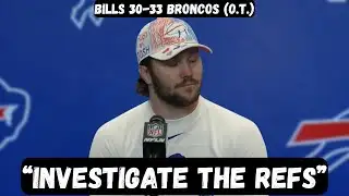 Josh Allen GOES OFF on the REFS after playoff exit - Post Game Press Conference - Bills vs Broncos