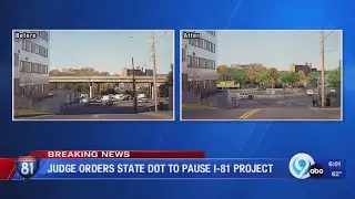 Judge orders State DOT to pause I-81 project