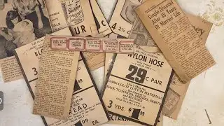 Junk Journal Quick Tips! - Using Vintage Newspaper #junkjournalideas #junkjournal