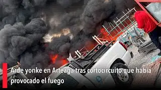 Junkyard in Arteaga burns down after short circuit caused the fire