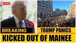 Just 1mint Ago:Trump PANICS as Protests KICK HIM OUT…IN MAINE!!!