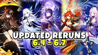 JUST IN! UPDATED RERUN BANNERS FROM 6.4 - 6.7 ROADMAP! NEW CHANGES - Genshin Impact