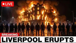 JUST NOW: Liverpool ERUPTS as Migrant Hotel Is SET ON FIRE