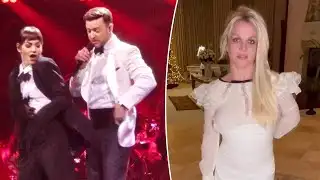 Justin Timberlake hints at Britney Spears backlash during Las Vegas performance: ‘No...