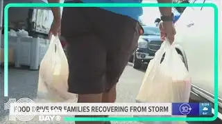 Juvenile Welfare Board holds a hurricane food drive-thru for residents