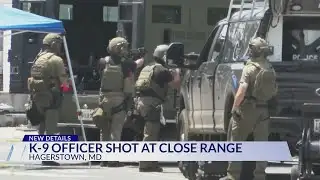 K-9 officer shot at close range