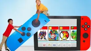 Kaden & Eric Inside a Giant Nintendo Switch Adventure!