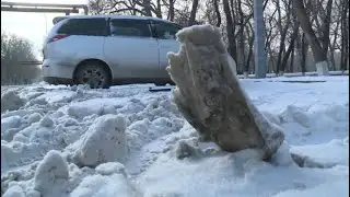 Karaganda residents unhappy with yard cleaning efforts