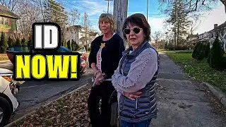 Karens Losing It On First Amendment Auditor Get Owned - I.D. Refusal