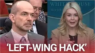 Karoline Leavitt tears into ‘left-wing hack’ in fiery White House clash
