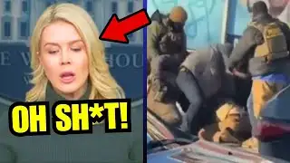 🚨 Karoline Leavitt VISIBLY TERRIFIED in shooting presser