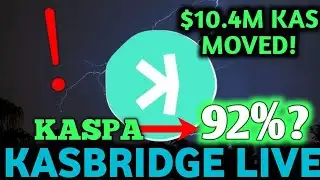 Kaspa Just EXPLODED 92% | Kasbridege MAINNET LIVE | KASPA CRYPTO NEWS