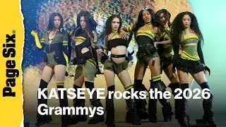 KATSEYE rocks the red carpet and stage at the 2026 Grammys