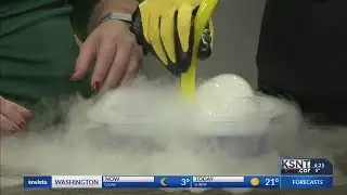 KCDC shows off dry ice bubbles for Spring Break