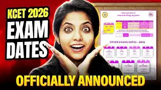 🚨 KCET 2026 Exam Dates OFFICIALLY OUT! Application Dates Announced 😱 #kcet2026