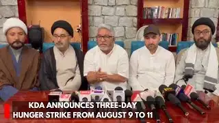 KDA announces three-day hunger strike from August 9 to 11