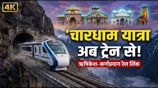 Kedarnath by Train 2026 | 11,000 Feet Par Train! Rishikesh–Karnprayag रेल लिंक | चारधाम रेल परियोजना