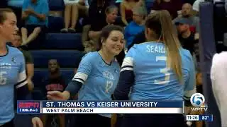 Keiser defeats St. Thomas volleyball 9/18