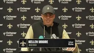 Kellen Moore Recaps Win at Tampa | Saints-Buccaneers Postgame | 2025 NFL Week 14