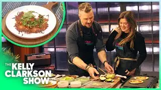 Kelly Clarkson Tries Epic Super Bowl Snacks From H-E-B!