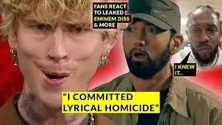 Kendrick Knew?? 😂 “Wise Decision” Fans React As Eminem DISSED In Unreleased MGK Song & More