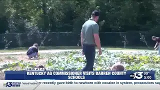 Kentucky agriculture commissioner visits Red Cross Elementary School