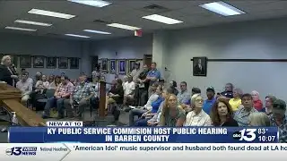 Kentucky Public Service Commision host public hearing in Barren County