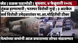 KHED | ठळक घडामोडी | Wednesday, February 4, 2026 | Highlights | PUNE LIVE