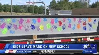Kids leave mark on new Knox County school