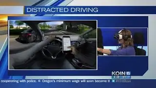 KOIN 6 News at 6am Distracted Driving Simulator