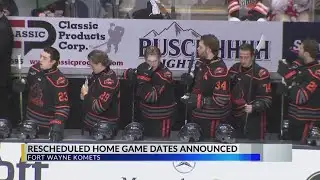 Komets announce rescheduled home games