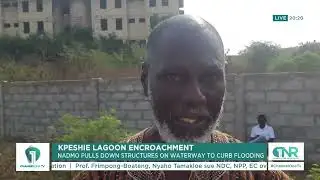 Kpeshie Lagoon Encroachment: NADMO Pulls Down Structures to Curb Flooding