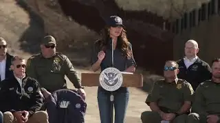 Kristi Noem, immigration officials speak at southern Arizona border