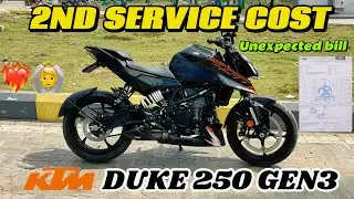 KTM Duke 250 Gen3 🏍️ || Second Service Cost 🤑 || Vlog 13 ❤️🫂
