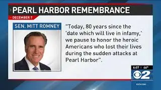 KUTV: Senator Romney Shares Message on Pearl Harbor Remembrance Day