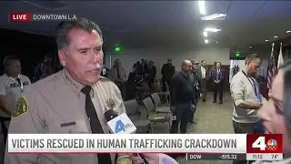 LA County Sheriff announces arrests in human trafficking crackdown