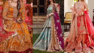 || LAAM || Designer mehndi bridal dresses || heavy embroidery || Collection 2020 ||
