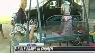 Lady Beats Pastor With The Bible